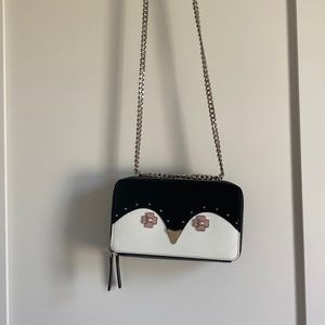 Kate spade Frosty penguin chain double zip crossbody